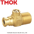 DN10 brass nickle plating horizontal gas valve